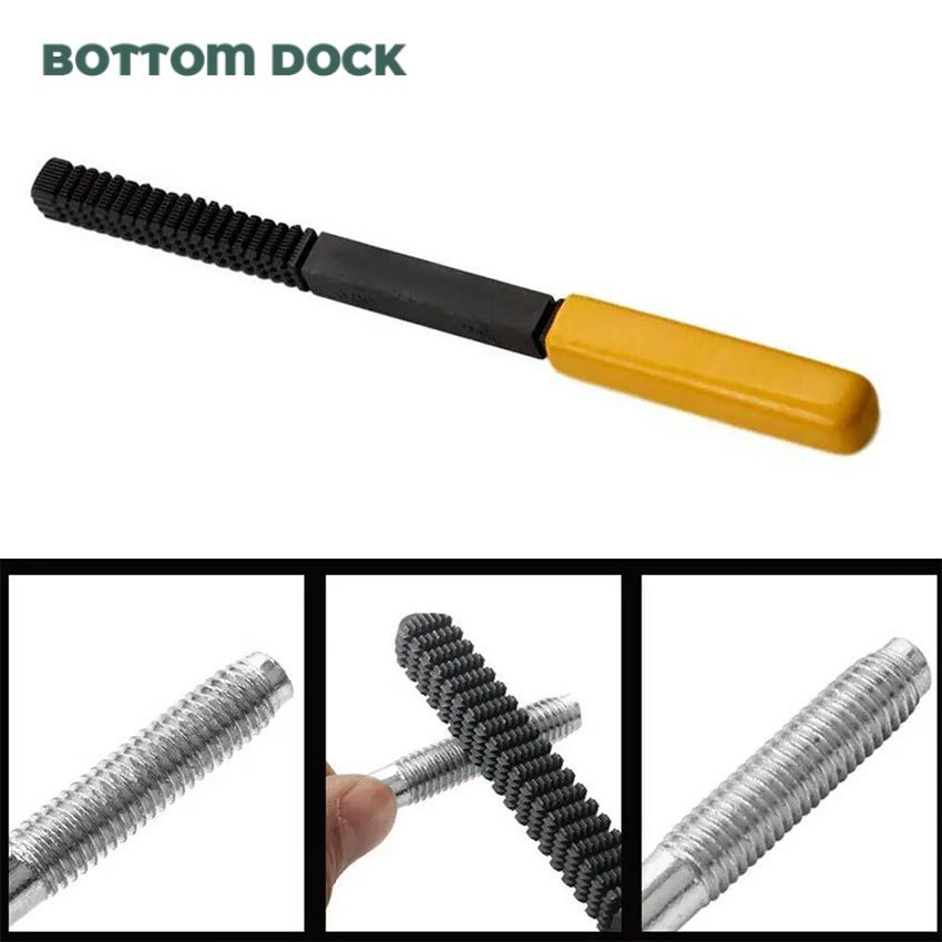 Alat Reparasi Ulir Baut Universal Thread File External Thread Repair Tool Kikir Drat Besi Baja Kuali