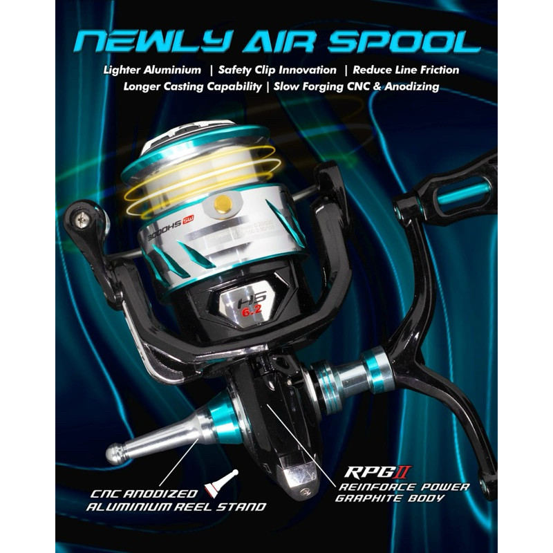 Reel Daido Thalassa 1000-3000SW Stainless Gear