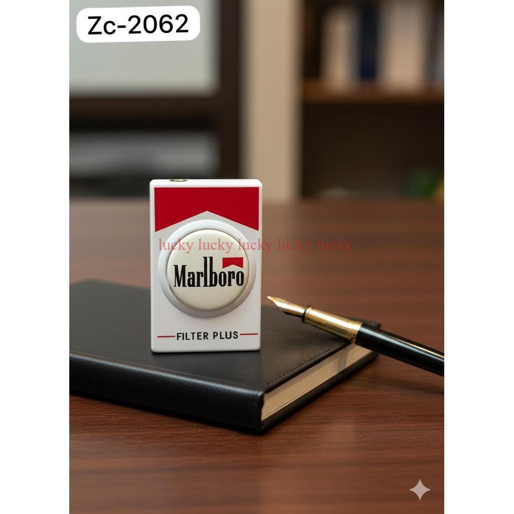 Korek  api zc-2062gas isi ulang bentuk unik marlboro(BISA COD)