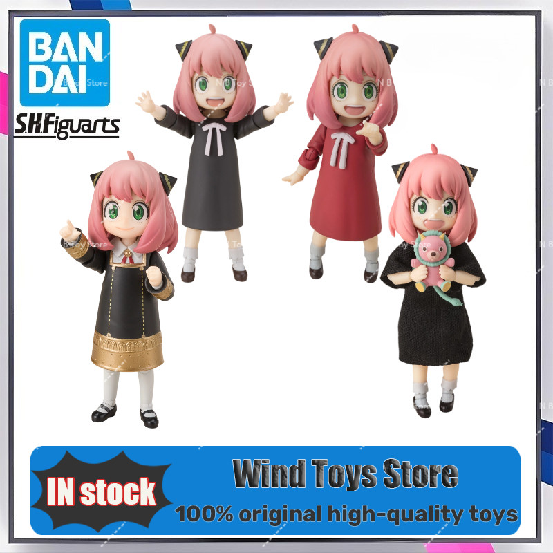 Bandai SHF SPY×FAMILY Anya Forger-uniform Watch-Casual-costume Anime Action Model Toys Ornaments Gif