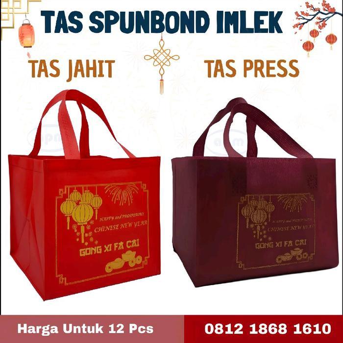 TAS SPUNBOND IMLEK/KUE IMLEK/GOODIE BAG - 28x28x28 Terlaris