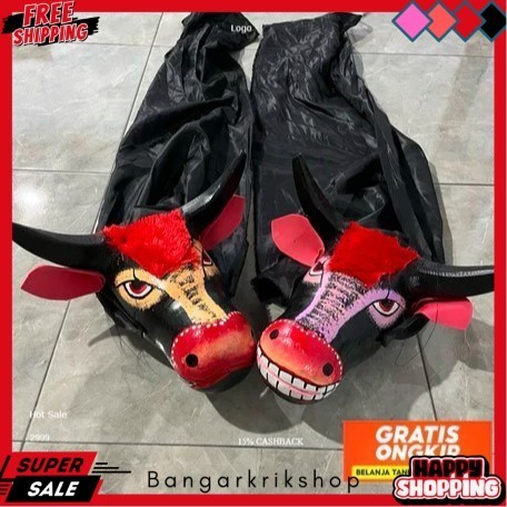 BGS Mainan anak ️ Barongan Bantengan - Mainan Anak Banteng Bantengan kuda lumping - Mainan tradision