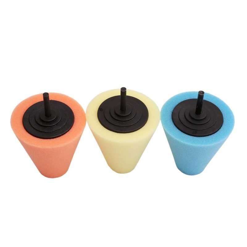 IDEATE Spons Brush Bor Listrik Velg Mobil Polishing Cone Car Sponge - YQ015