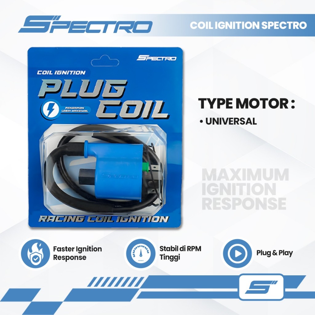 Spectro Koil Injeksi & Non Injeksi Beat Scoopy Karbu Fi Vario PCX ADV Mio Universal