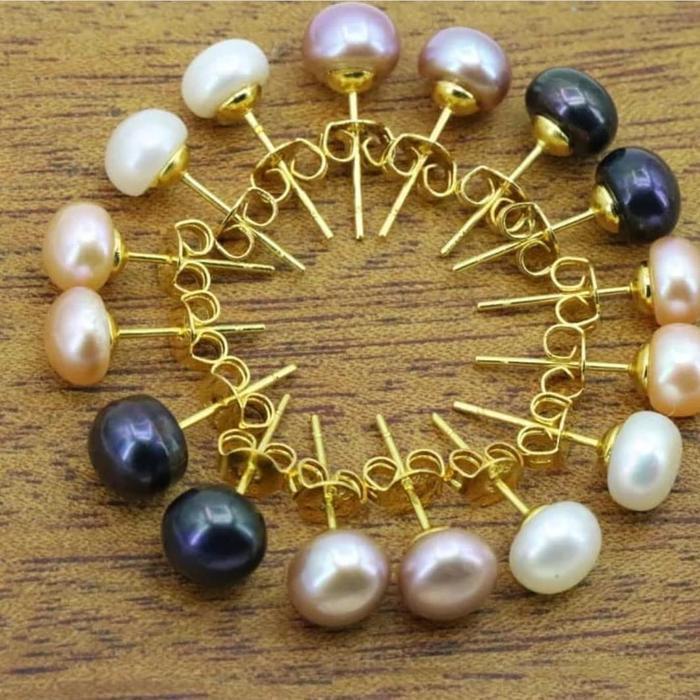 OURI MUTIARA LOMBOK || giwang tusuk lapis emas mutiara tawar lombok asli berkwalitas cabang kediri