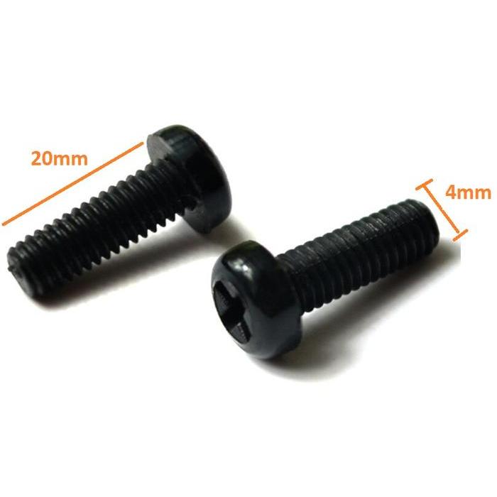 Nylon Screw Baut Plastik M4x20 M4 20mm bold spacer Ulir 4mm M4x20mm