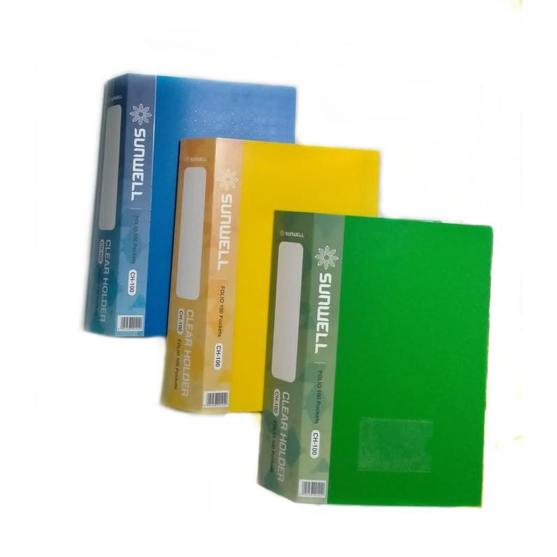 MAP PLASTIK DOKUMEN 100 LEMBAR FOLIO F4 DOCUMENT HOLDER CLEAR HOLDER