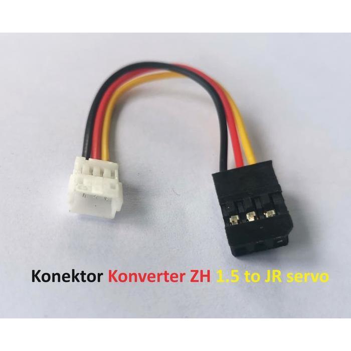 Kabel konektor konverter ZH 1.5 to JR Servo 3pin Gyro V5