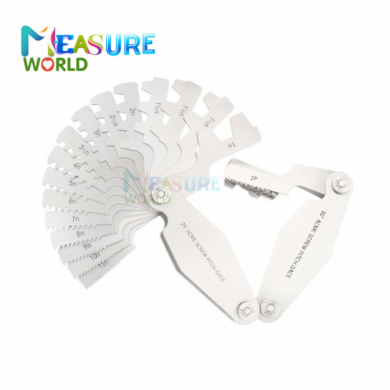 T Thread Gauge ACME 29 / TR30 Optional Screw Pitch Measuring Tool Screw Thread Gauge Feeler Gauge Me