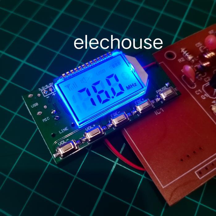 dsp fm transmitter 1w pemancar 1watt 1 w watt stereo pll 76 108 mhz BEST