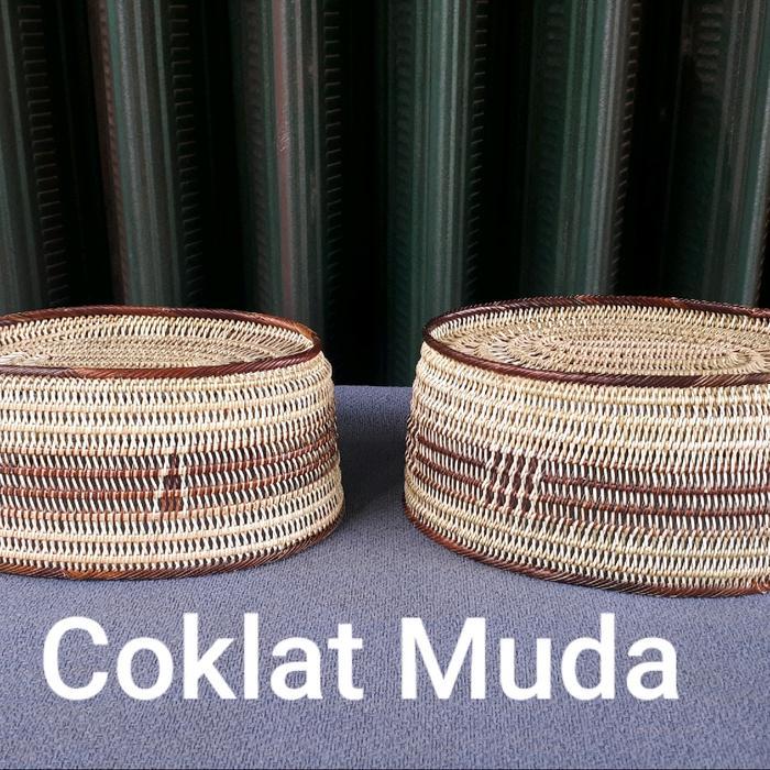 Promo Peci Rotan gusdur gorontalo Muslim Kopiah Songkok Motif Hitam - COKLAT MUDA, No 4Ori