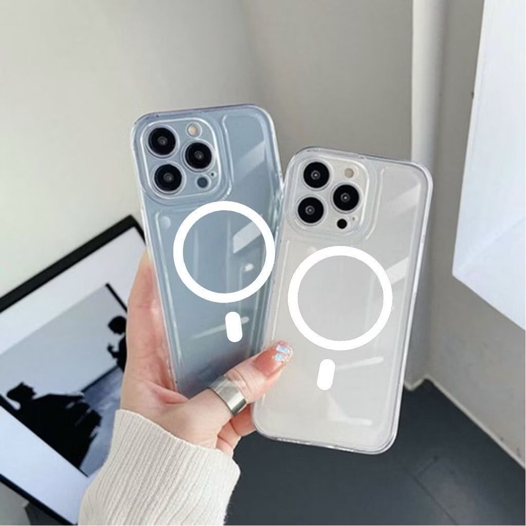 Magsafe Clear Case For OPPO A83 A16E A5 PRO 5G A3 A6 PRO A3x A3s A1k A5s A7 A12 A11k F9 A15 A15s A16
