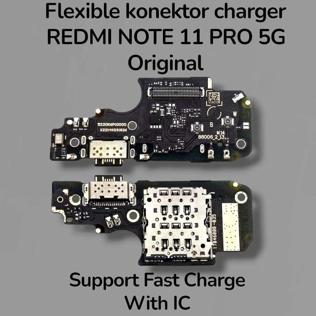 HP REDMI NOTE 11 PRO 5 PAPAN KONEKTOR CHARGER / PAPAN CAS ORIGINAL