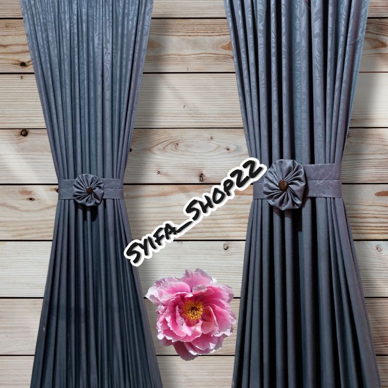 Nishant- Gorden Jendela Kaca Minimalis Polos Embos Warna Terbaru. Untuk Jendela Kecil Model Pita Ika