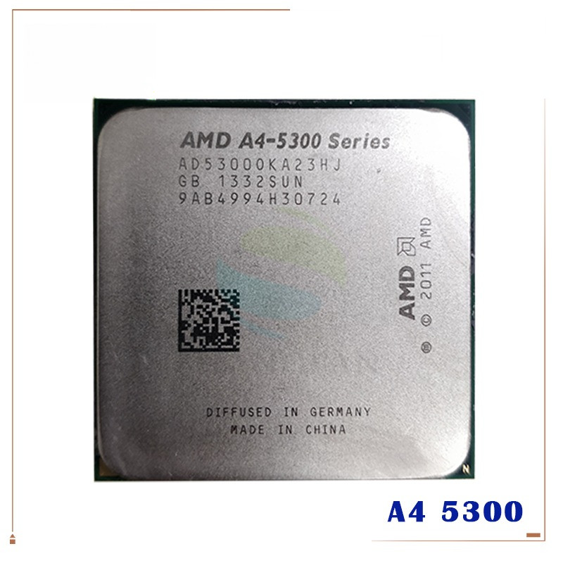 AMD A4Series A45300 A4 5300 A4 5300K 5300B 34 GHz DualCore CPU AD530BOKA23HJ AD5300OKA23HJ Socket FM