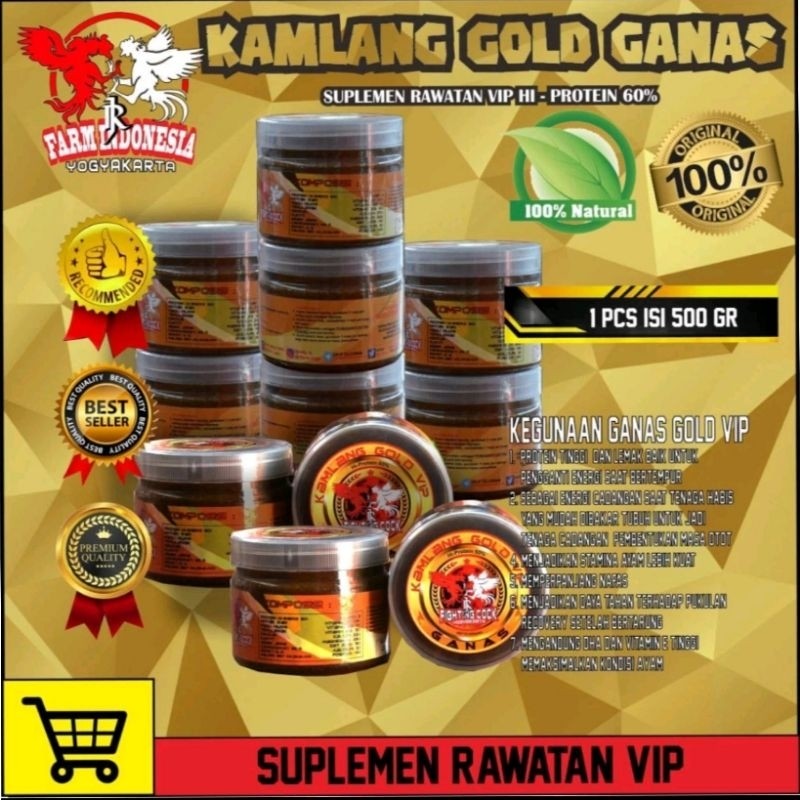 GENAOLSHOP KAMLANG BASAH KAMLANG GANAS GOLD VIP KEMASAN 500 GR