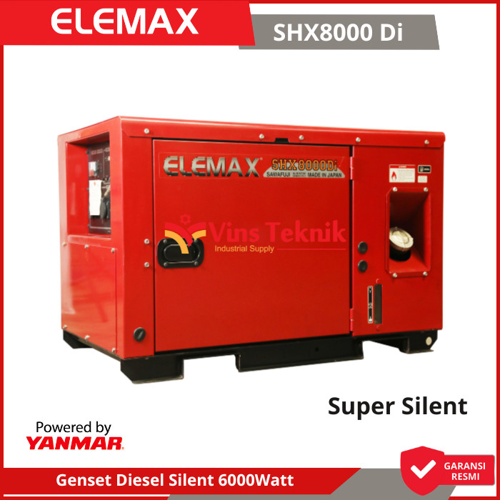 ELEMAX SHX 8000 Di Mesin Genset Solar Silent Genset Diesel Gerator 7.5KVA 6000Watt SHX8000Di