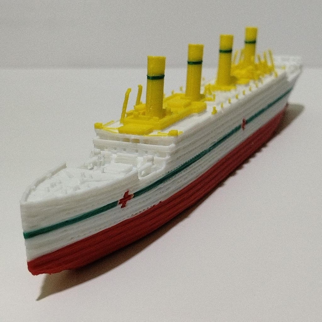 PROMOBRITANIC - DIECAST MINIATUR REPLIKA KAPAL PESIAR BRITANNIC - KAPAL RUMAH SAKITMURAHH
