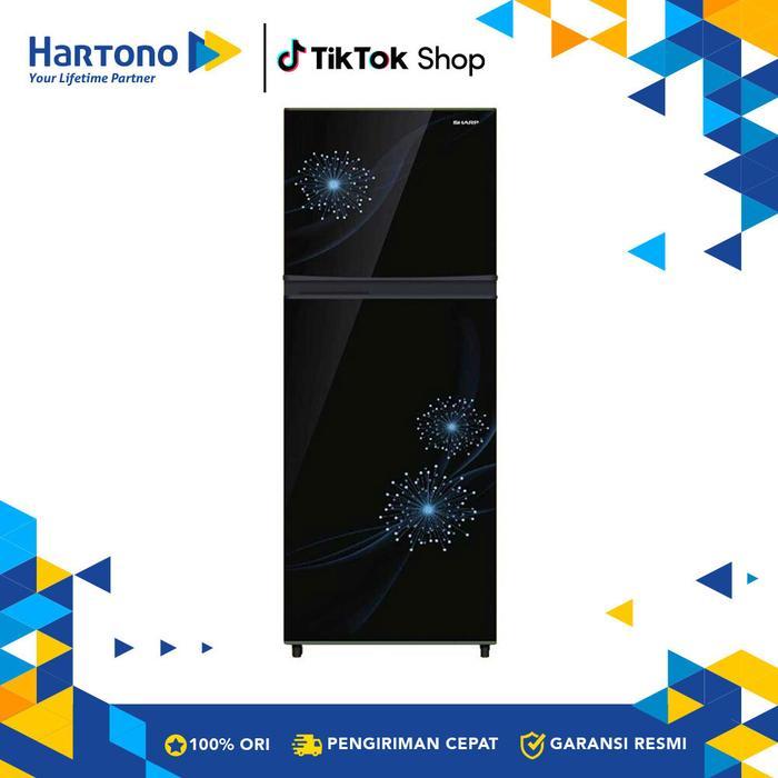 Sharp Kulkas Kecil 2 Pintu Small 2 Door Refrigerator SJ317MGDB