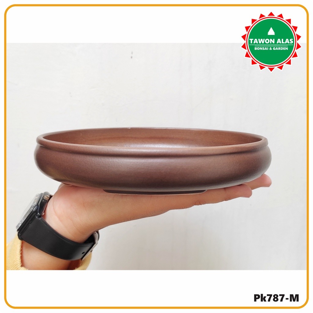 Pot Bonsai Keramik Oval Ceper