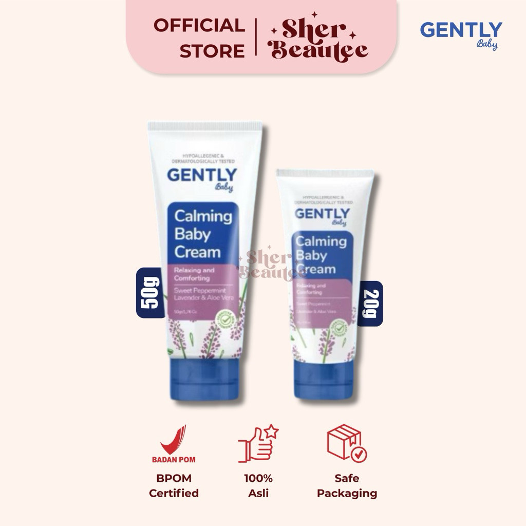 Gently Calming Baby Cream 20g | 50g - Perlengkapan Krim Bayi Newborn Tidur Nyenyak S2536