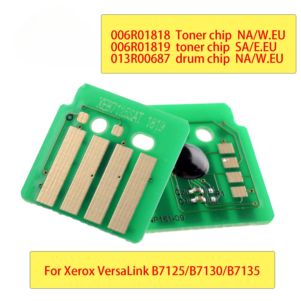 5pcs B7125 B7130 B7135 Toner Cartridge Chip For Xerox VersaLink B7125 B7130 B7135 006R01818 006R0181