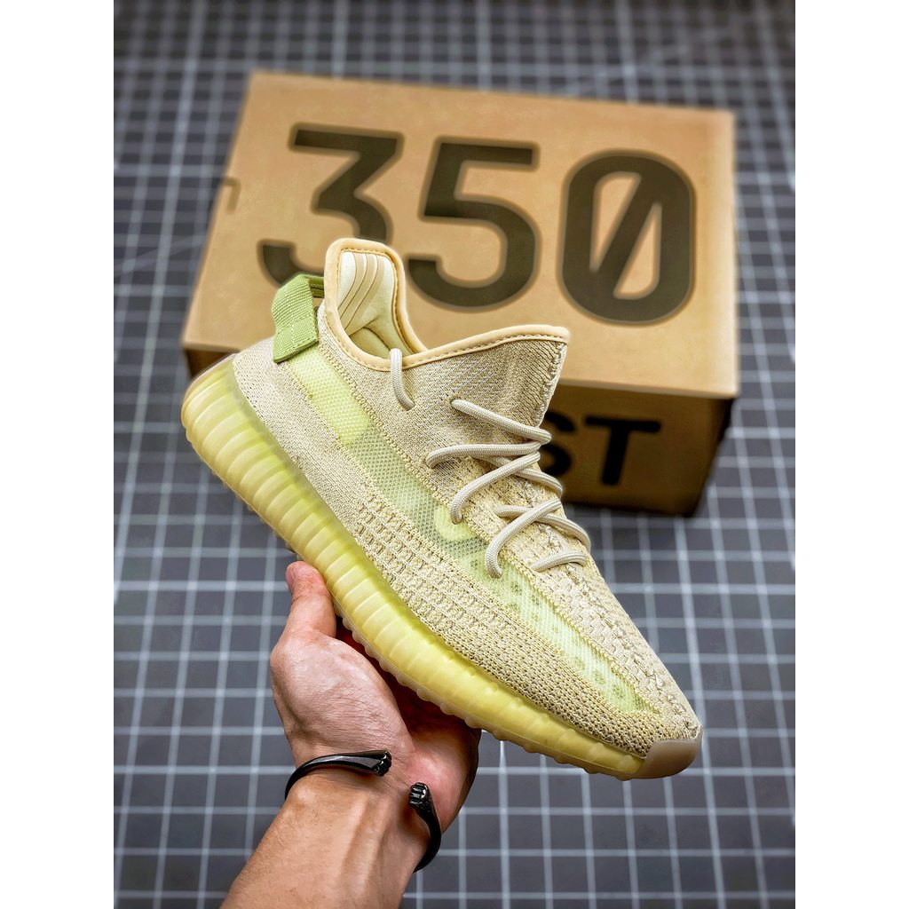 Adidas Yeezy 350 V2 Flax Original Sepatu Valentine Hadiah Couple