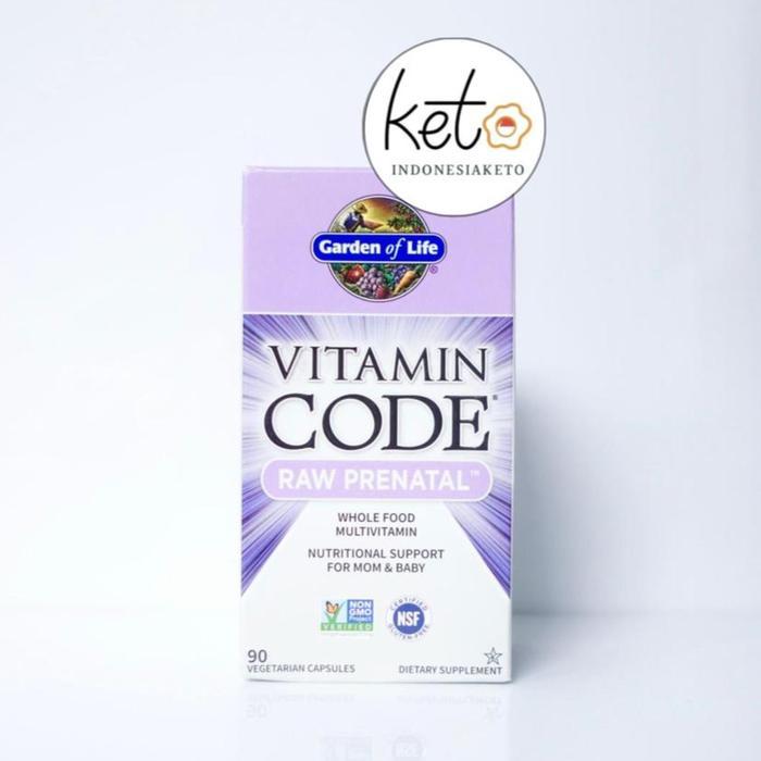 Garden Of Life Vitamin Code Raw Prenatal , 90 Veg Capsules , Whole Food Multivitamin , Nutritional S