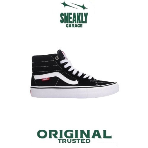 Sepatu Vans Sk8-Hi Pro Black White  Sneakers Unisex