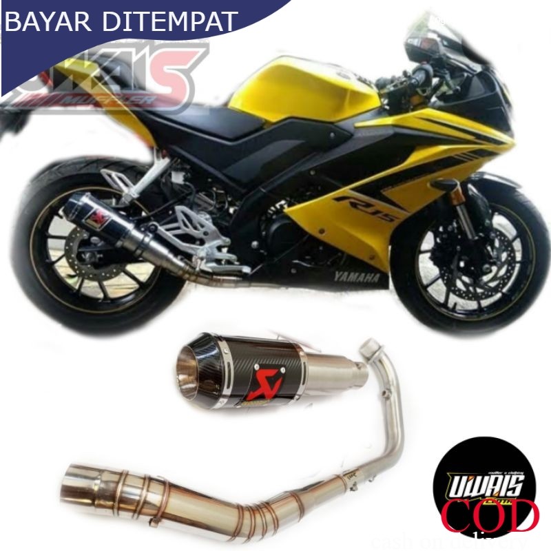 AKRAPOVIC R15 V3 V4 EkzosYZF-R15 racing exhaust silincer inlet 50 mm