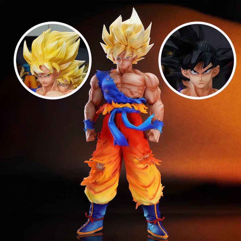 In stock-Super Saiyan JT First Super Goku Handpiece with Bust,Battle Damage Unlimited Dragon Ball Z 