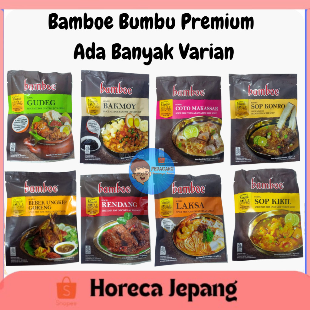 AFF Bamboe Premium  Bumbu Masak Instan/ Bumbu Masak Bamboe all Varian/ Bamboe Bumbu Racik/ Bamboe Bu