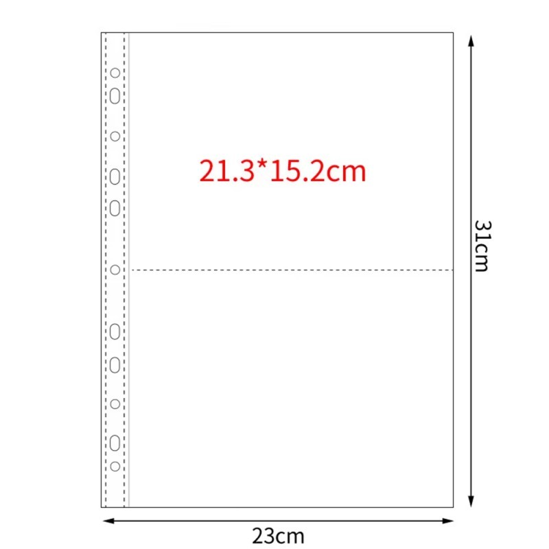 Isi 10 Sleeve Album A4 Sleeve Binder Album Refill Transparan Page Binder -