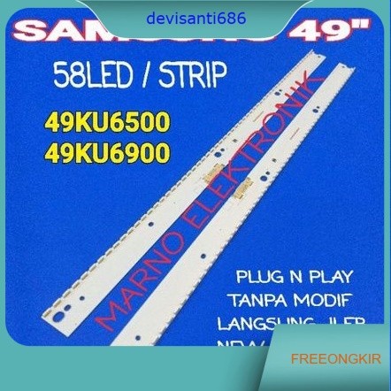 LAMPU BL BACKLIGHT LED TV SAMSUNG 49 INCH UA49KU6500 UA 49KU6500 49IN UA49KU6900 UA 49KU6900