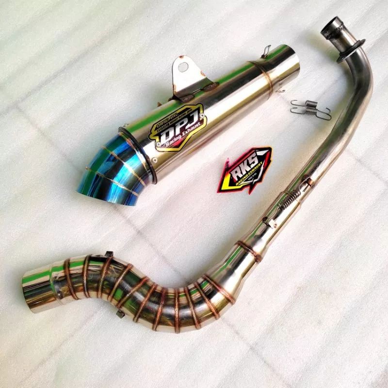 Knalpot Racing Dpj Leher Cobra Supra X 125 Blade Jupiter Z Z1 Smash Shogun SP 125 Vega.