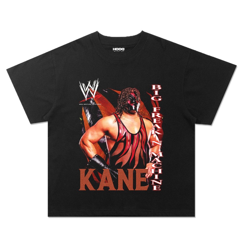 A ( BIG SIZE ) KAOS VINTAGE SMACKDOWN KANE - BAJU WWE KANE / UNISEX / OVERSIZE / COD / T-SHIRT COD .