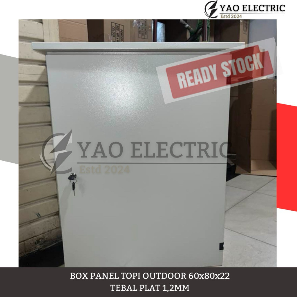 BOX PANEL/PANEL BOX UNTUK LISTRIK TOPI OUTDOOR 60x80x22 TEBAL PLAT 1,2MM