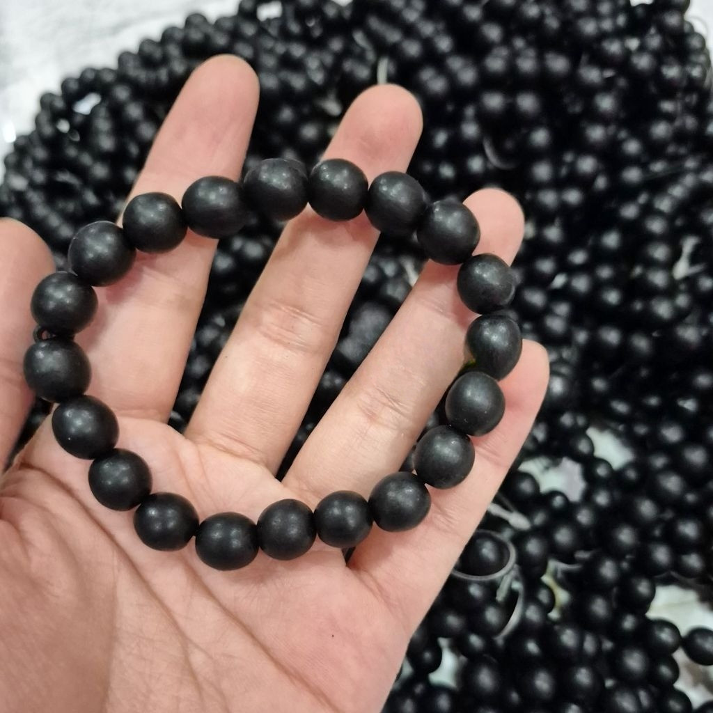GELANG GAHARU HITAM TENGGELAM KALIMANTAN WANGI KUALITAS ASLI GRADE A NATURAL AGARWOOD UNISEX BRACELE