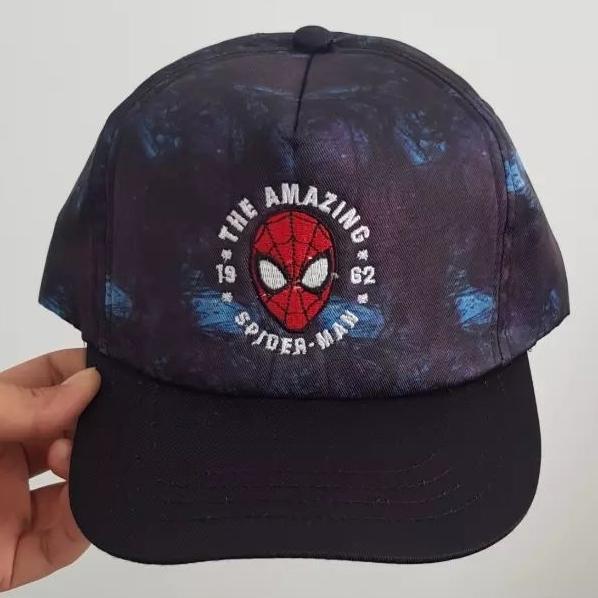 Topi anak Spiderman Original Marvel x Nevada blue black