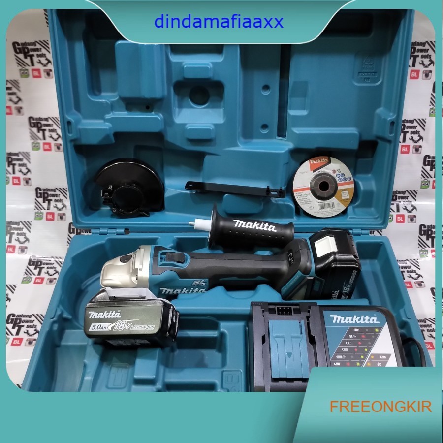 Mesin Gerinda Baterai Cordless Gerinda 4inch Brushless 18V Makita DGA404 DGA 404