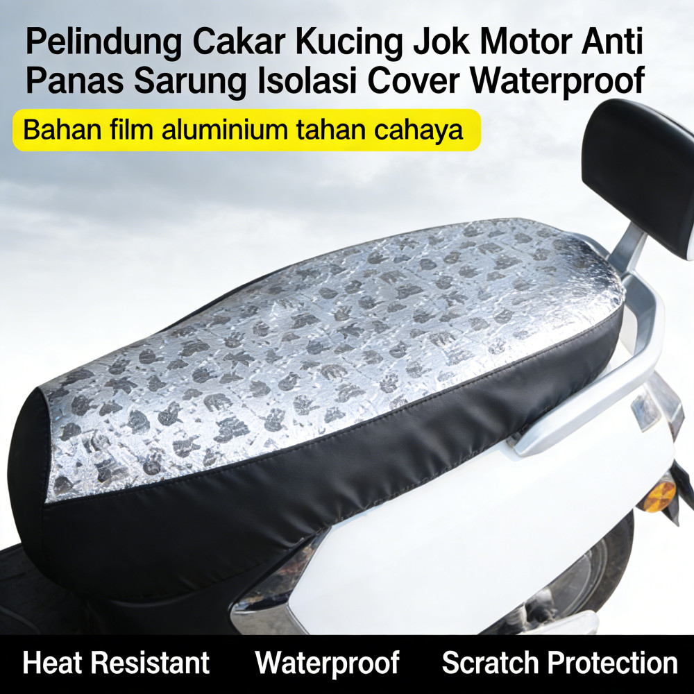 Jok Motor Isolasi Cover Cakar Kucing Panas Sarung Anti Waterproof Motor