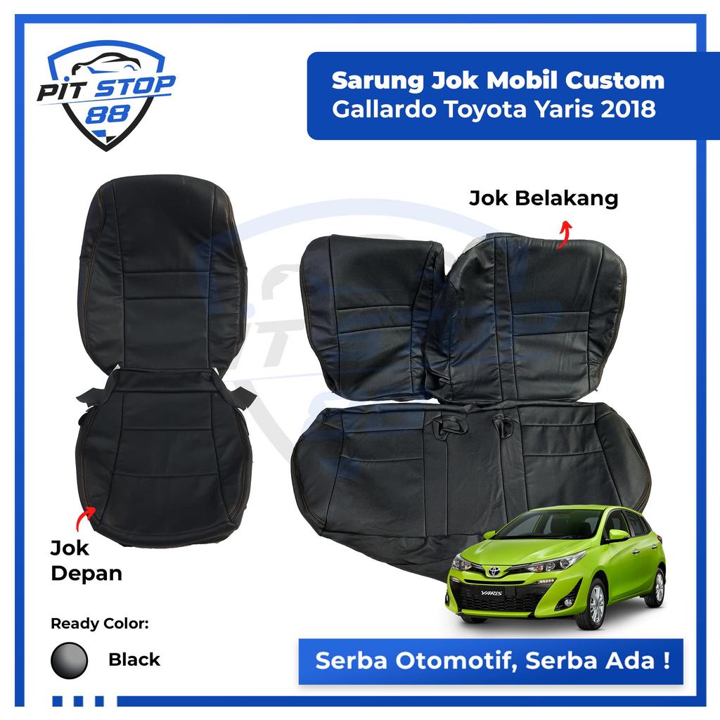 Sarung Jok Mobil Custom Mbtech Camaro Black Toyota Yaris 2018