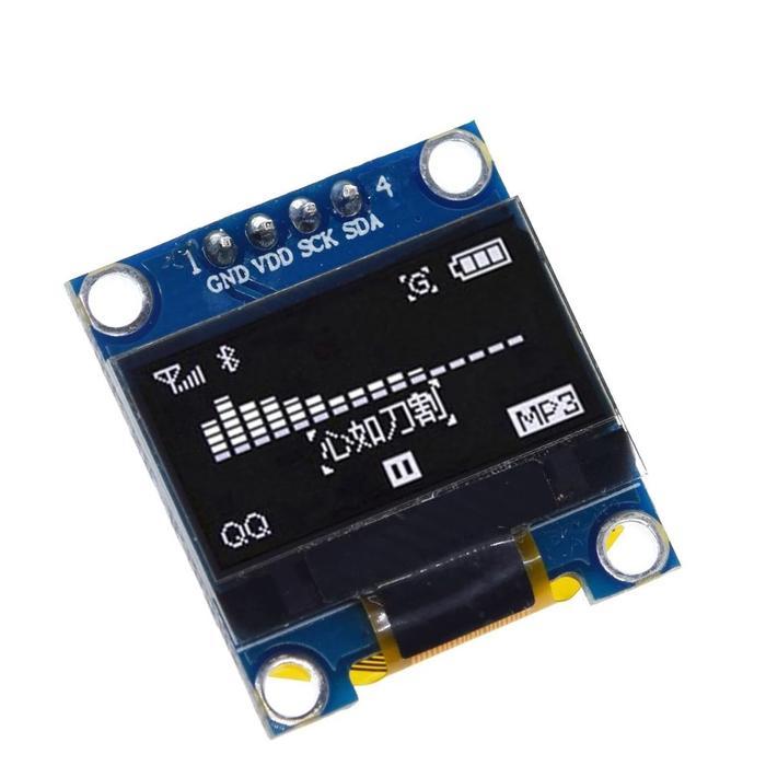 Modul OLED LCD dengan I2C - Putih