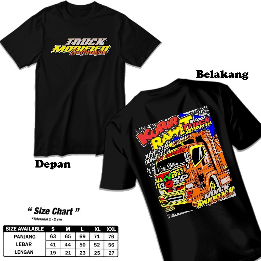 Kaos Truck Kurir Rawit DB Nyaman dan adem
