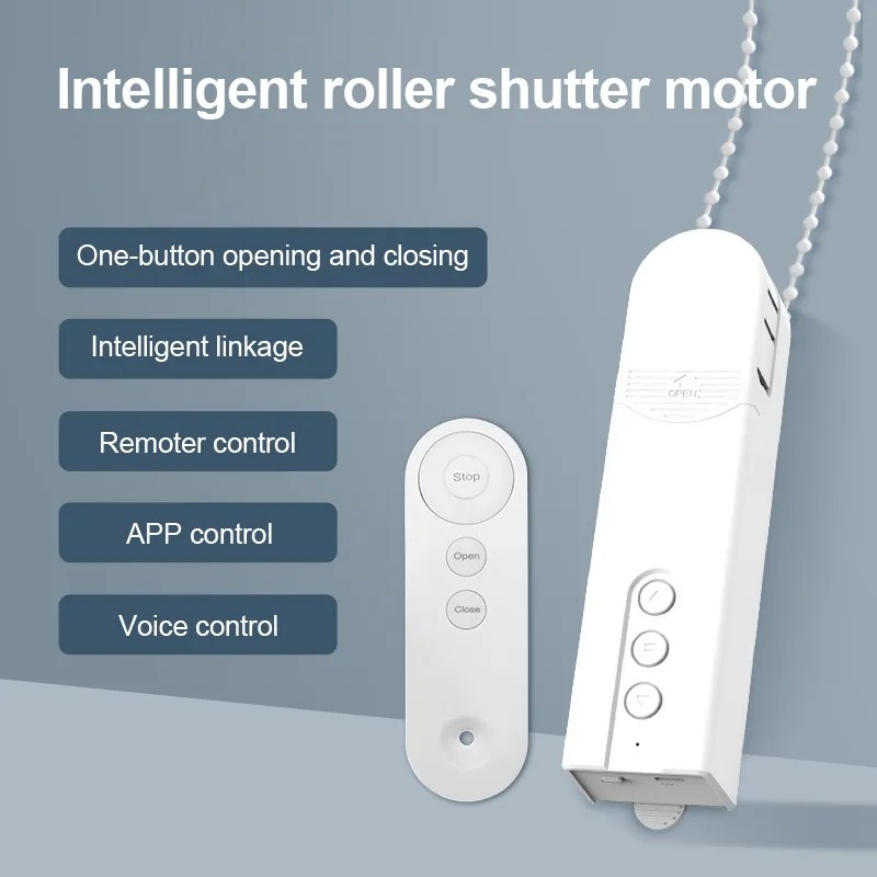 Motor Tirai Pintar Tuya USB Wifi Otomatis, Pengontrol Tirai Gulung Elektrik, Kontrol Aplikasi, Pengg