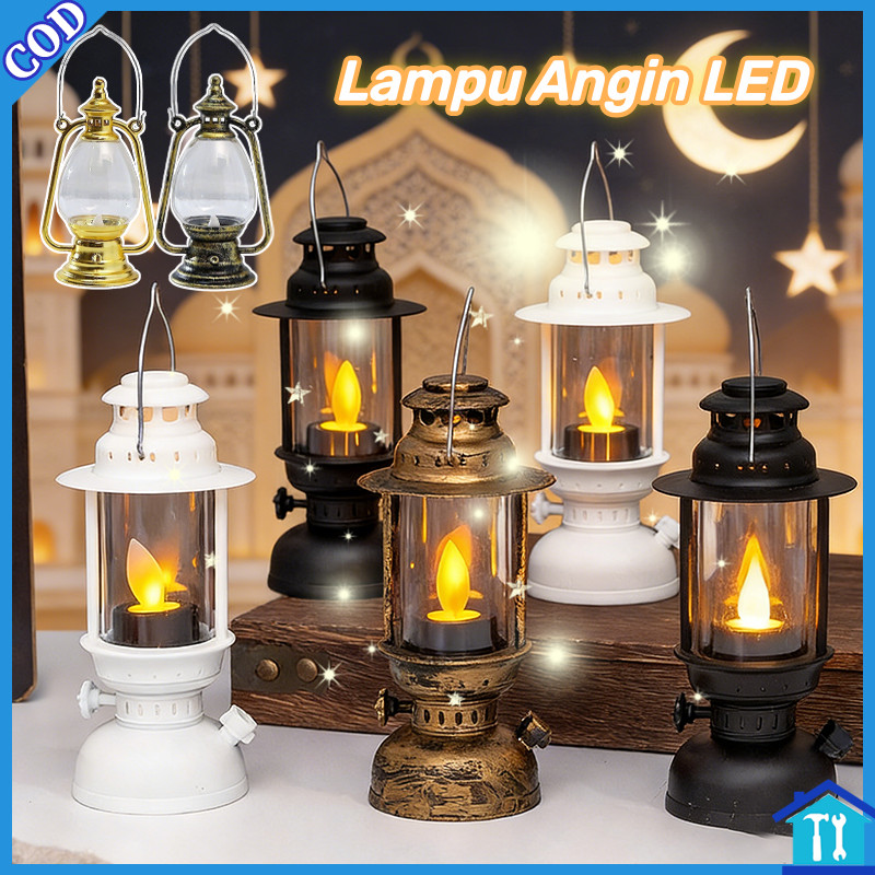 Lentera Lampu LED Ramadhan Hiasan Idul Fitri Lampion Ramadan Retro