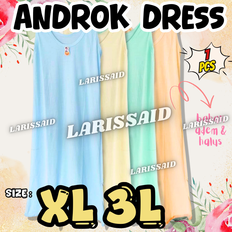 Daleman Dress Putih Daleman Gamis Androk Panjang