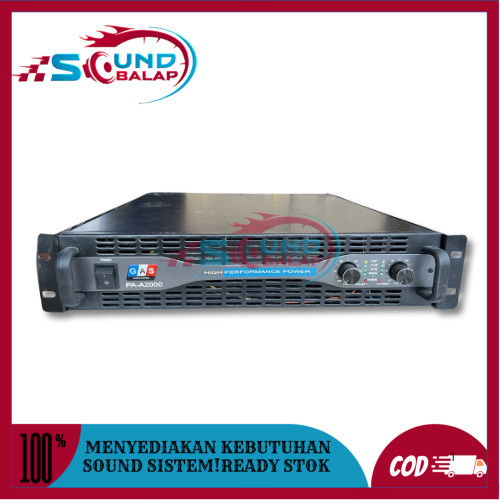 POWER AMPLIFIER PA A 2000 GAS AUDIO RAKITAN