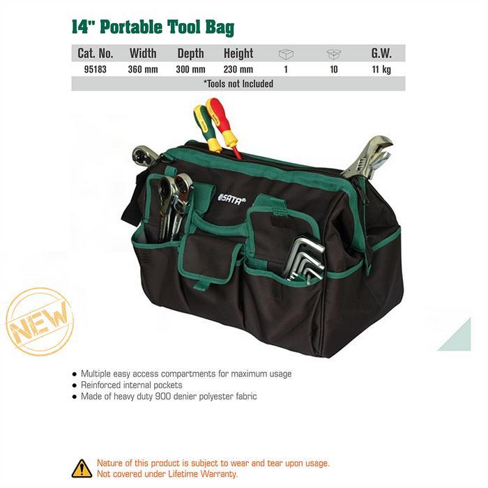 SATA Tas Tools portable 14 Inch portable tool bag 95183
