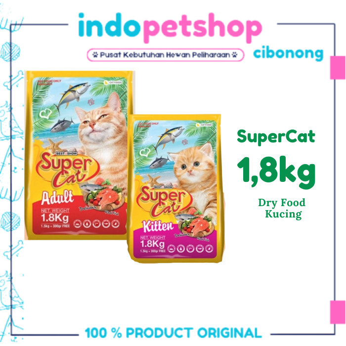 Super Cat Dry Food 1.8kg kitten & adult